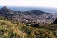 Lion's Head and Signal Hill with City Bowl, from The Saddle